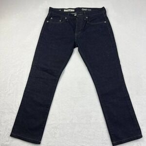 Gap 1969 Jeans Men 28 x30 Black Denim Pants Slim‎ Fit